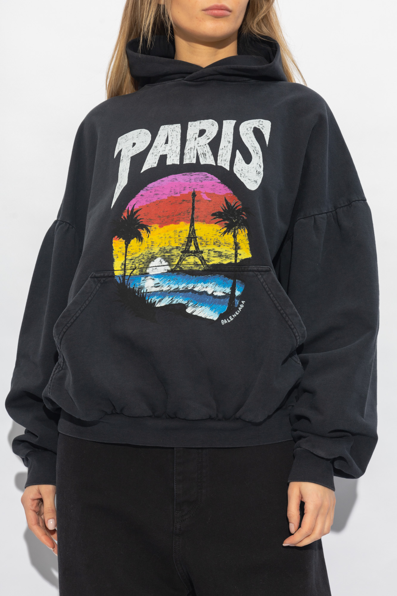 Balenciaga clearance multicolor hoodie